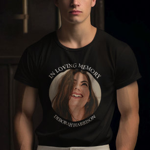 T-Shirt de photo de nom de funérailles mémorial si