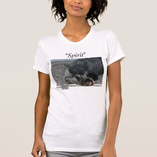 T-shirt de photo de Schnauzer standard de "esprit" (Devant)