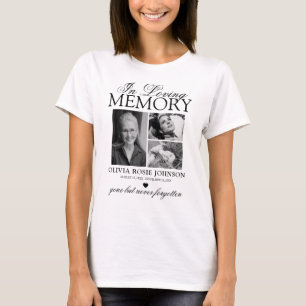 T-Shirt de photo mémorial personnalisé