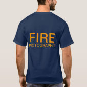 T-SHIRT DE PHOTOGRAPHE DU FEU (Dos)