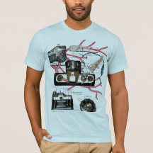 T-shirt de photographie d'oeil d'appareil-photo de