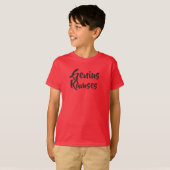 T-shirt de pi des enfants (Étiquette-moins) (Devant entier)