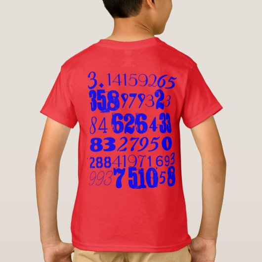 T-shirt de pi des enfants (Étiquette-moins) (Dos)