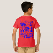 T-shirt de pi des enfants (Étiquette-moins) (Dos entier)