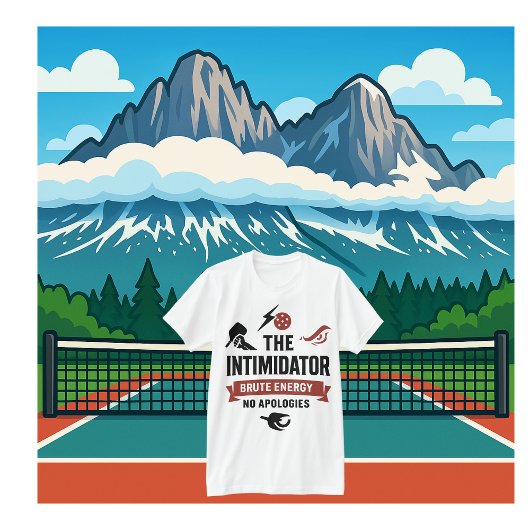 T-Shirt de Pickleball avec Intimidateur
