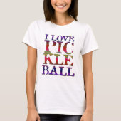T-shirt de Pickleball d'amour (Devant)