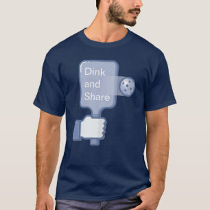 T-shirt de Pickleball des hommes : "Dink et part"