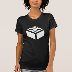 T-shirt de pictogramme de bloc