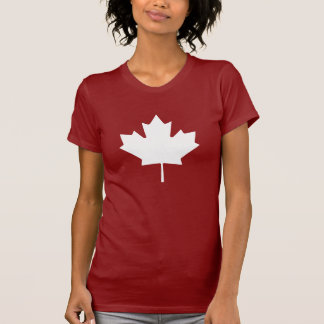 T-shirt de pictogramme de feuille d'érable
