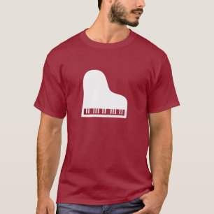 T-shirt de pictogramme de piano