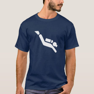 T-shirt de pictogramme de plongée à l'air