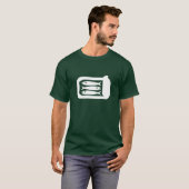 T-shirt de pictogramme de sardines (Devant entier)