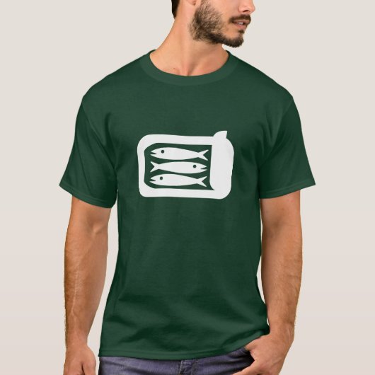 T-shirt de pictogramme de sardines (Devant)
