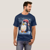 T-Shirt de pingouin d'hiver - Cute et confortable (Devant entier)