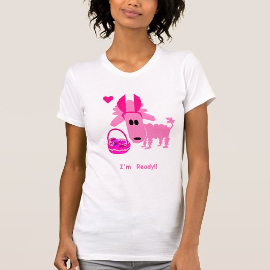 T-shirt de PinkyPoodle Pâques (Devant)