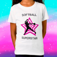 T-Shirt de Pitcher Superstar de softball