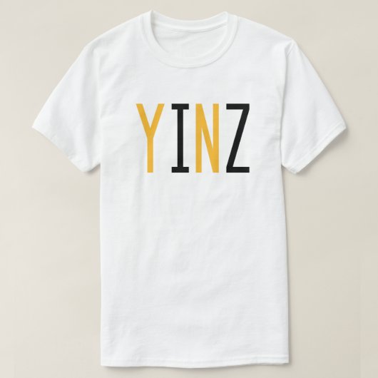 T-shirt de Pittsburgh, Pennsylvanie "Yinz" (Design devant)