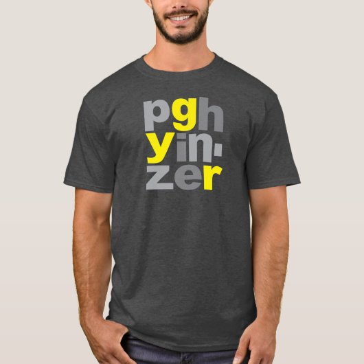 T-SHIRT DE PITTSBURGH YINZER (Devant)
