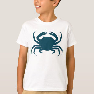 T-shirt de plage de crabe bleu marine