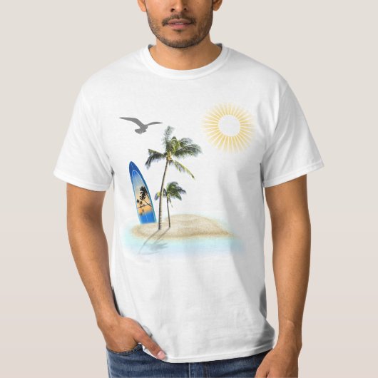 T-shirt de plage personnalisées pour bébé à bord (Devant)