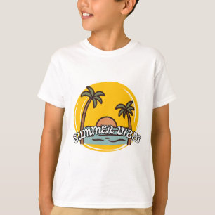 T-Shirt de plage pour enfants ambiance estivale