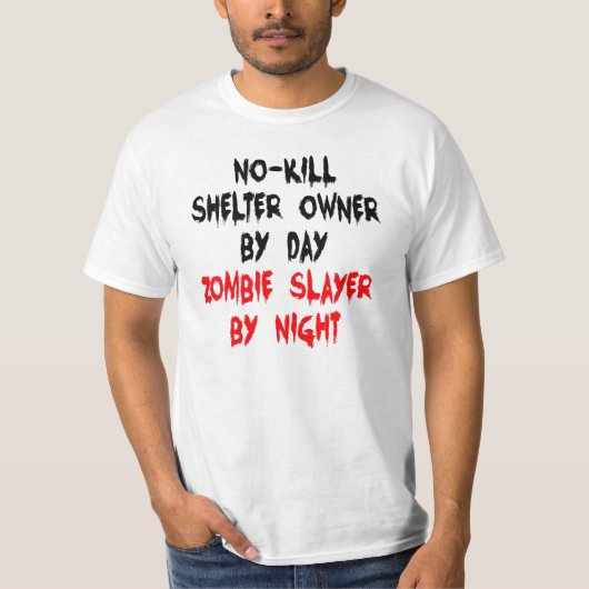 T-shirt de plaisance Zombie Slayer, propriétaire d (Devant)