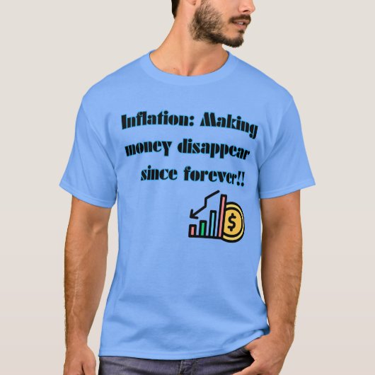 T-shirt de plaisanterie économique (Devant)