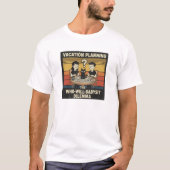 T-shirt de planification des vacances (Devant)