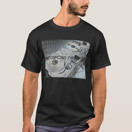 T-shirt de plate-formes de disques de perception (Devant)