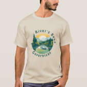 T-shirt de pliage de la rivière (Devant)