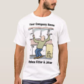 T-Shirt de Plombier de Cuisine & Menuisier (Devant)