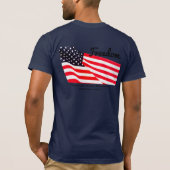 T-shirt de poche de drapeau de la liberté des (Dos)