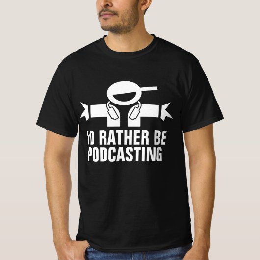 T-Shirt de podcasting (Devant)