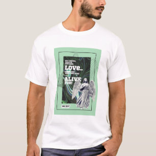 T-shirt de poésie « Pour quoi nous restons vivants