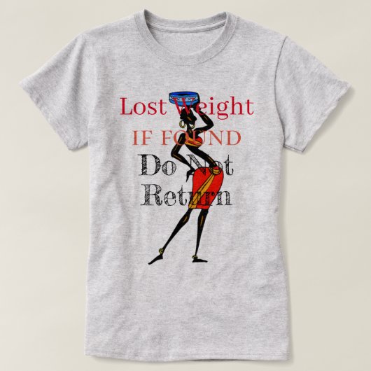 T-shirt de poids perdu (Design devant)