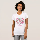 T-shirt de pois doux de dames (Devant entier)