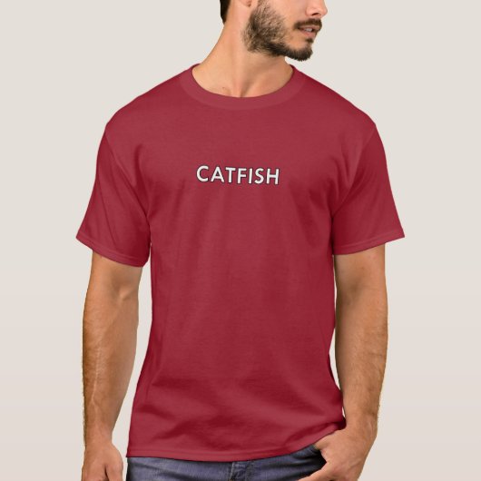 T-shirt de poisson-chat (Devant)