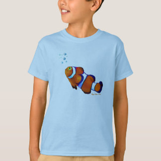 T-shirt de poisson clown en caricature