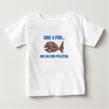 T-SHIRT DE POISSONS DE BALLON POUR LE BÉBÉ OU