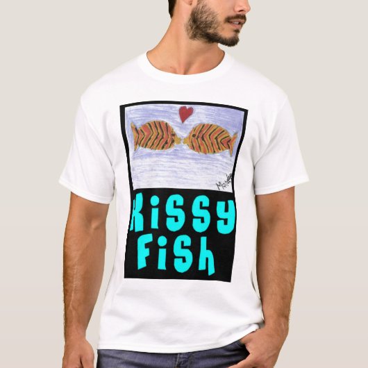 T-shirt de poissons de Kissy par Mandee (Devant)