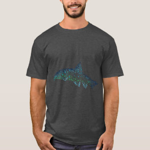 T-shirt de poissons, T-shirt de Barbel, pêchant le