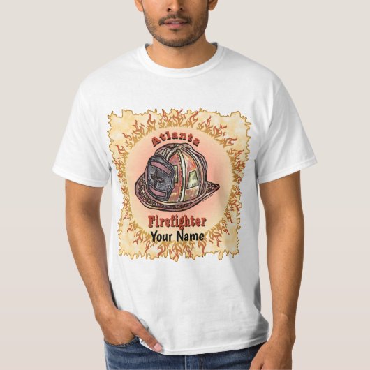 T-shirt de pompier d'Atlanta (Devant)