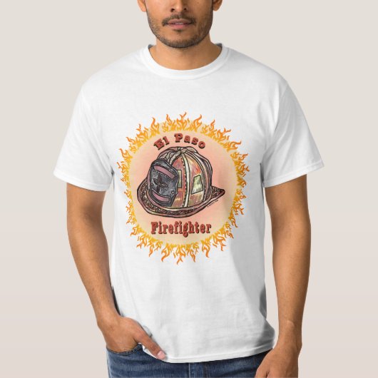 T-shirt de pompier d'El Paso (Devant)