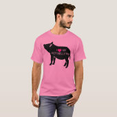 T-shirt de porc de ventre de pot (Devant entier)