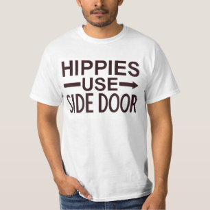 T-shirt de porte latérale d'utilisation de hippie