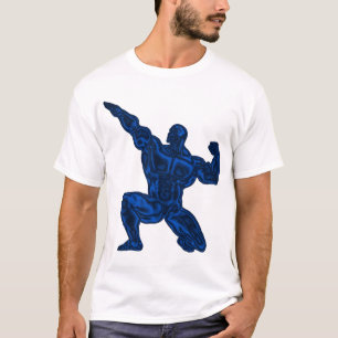 T-shirt de pose du culturisme des hommes
