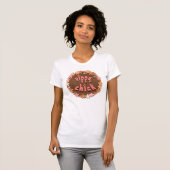 T-shirt de poussin de hippie (Devant entier)