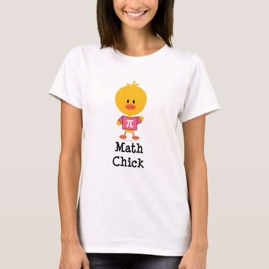 T-shirt de poussin de maths (Devant)