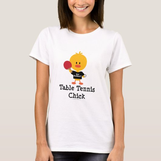 T-shirt de poussin de ping-pong (Devant)