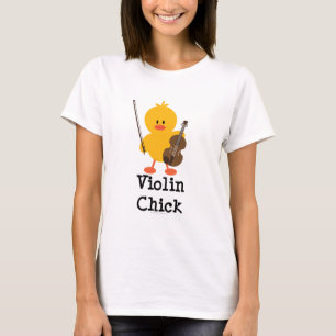 T-shirt de poussin de violon